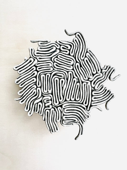 Interrooted ceramic wallsculpture - SOLD