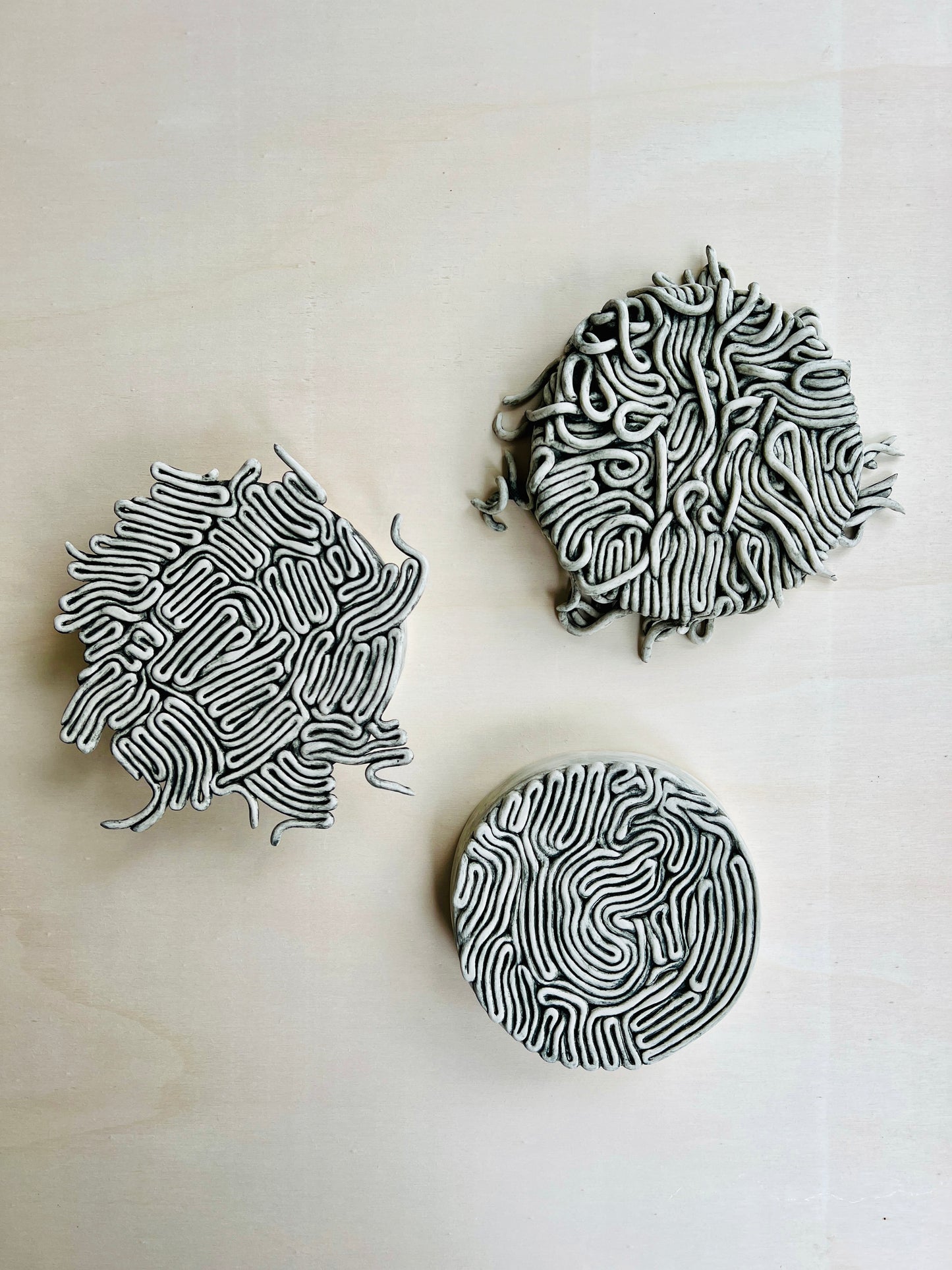 Interrooted ceramic wallsculpture - SOLD
