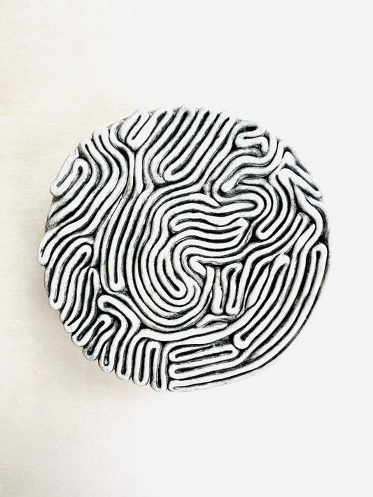 Interrooted ceramic wallsculpture - SOLD