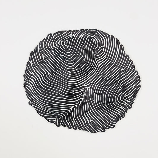 Rootscape wallsculpture black