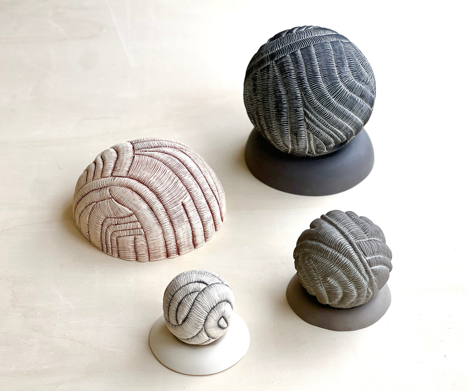 Ceramic spatial sculptures Rooted