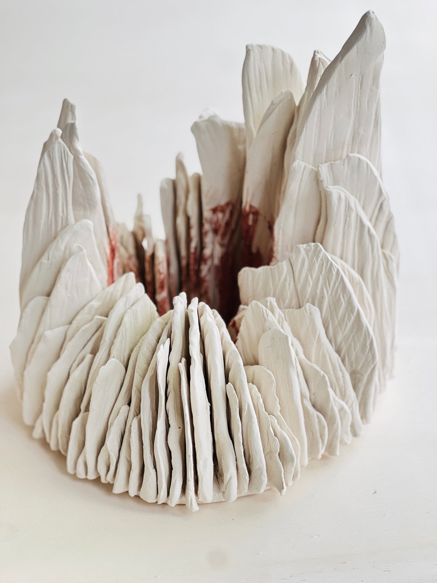 TREEHEART white ceramic forest sculpture small -SOLD-