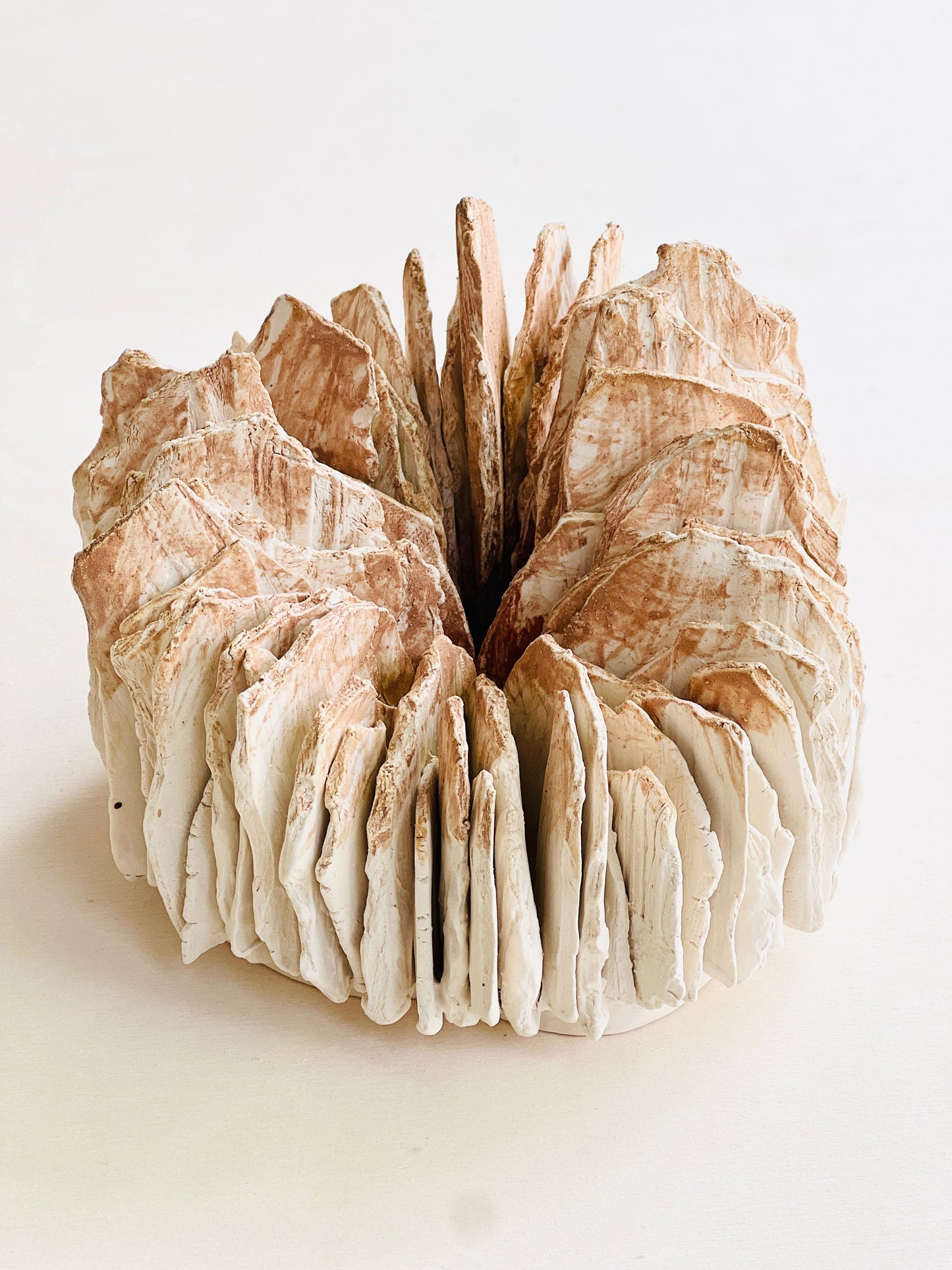 TREEHEART white ceramic forest sculpture small -SOLD-