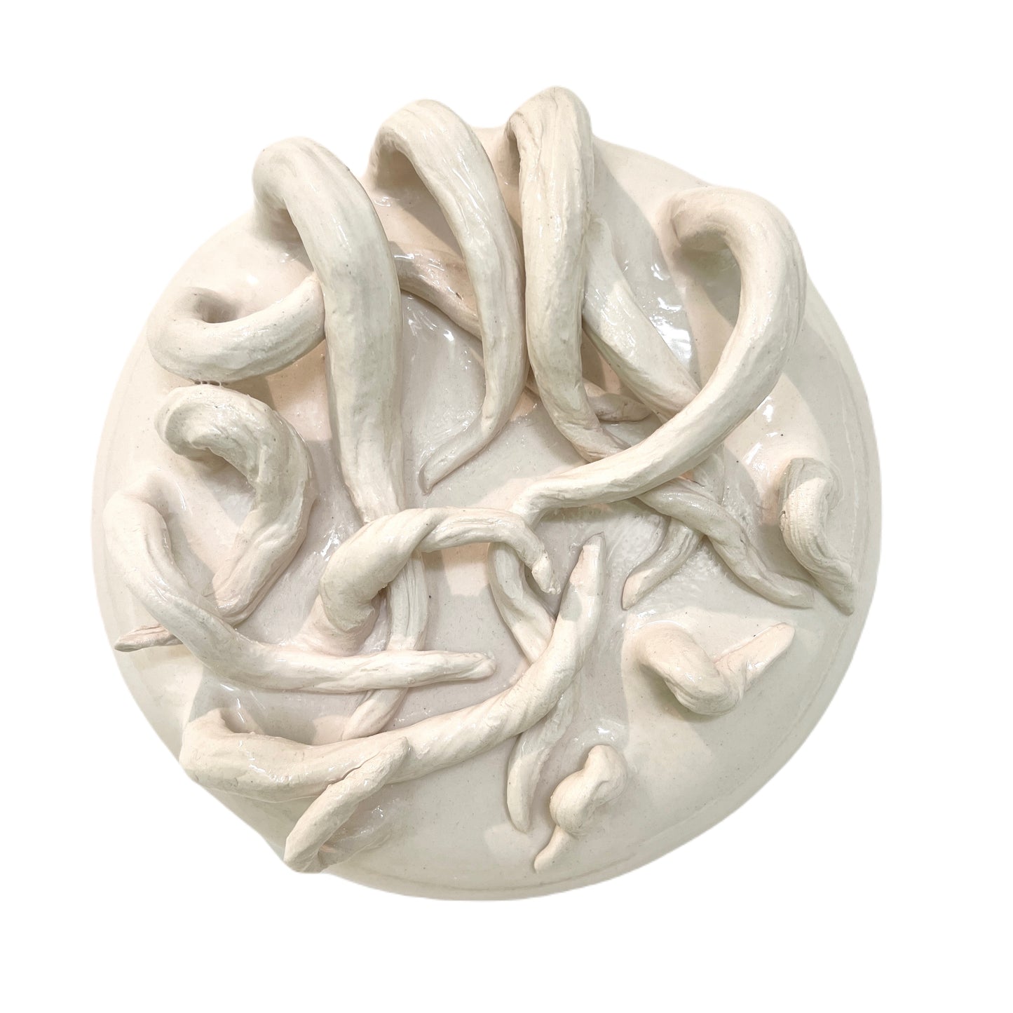 Rootweb wall sculptures white