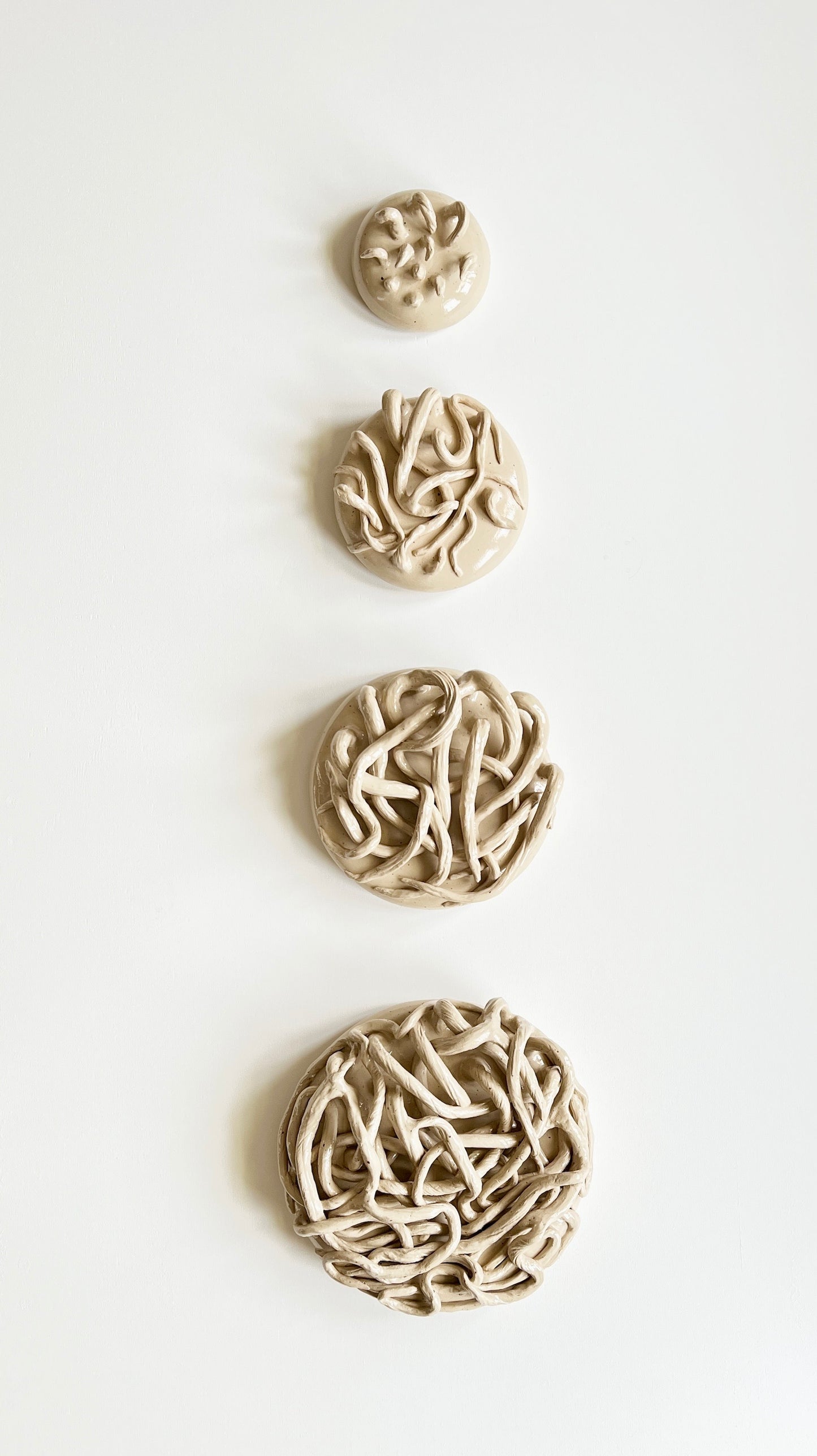 Rootweb wall sculptures natural