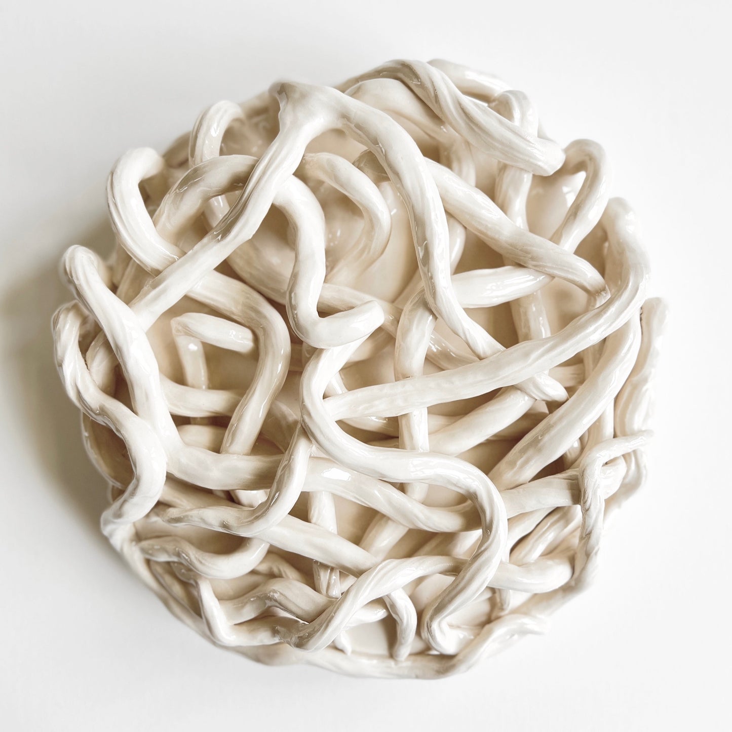 Rootweb wall sculptures white