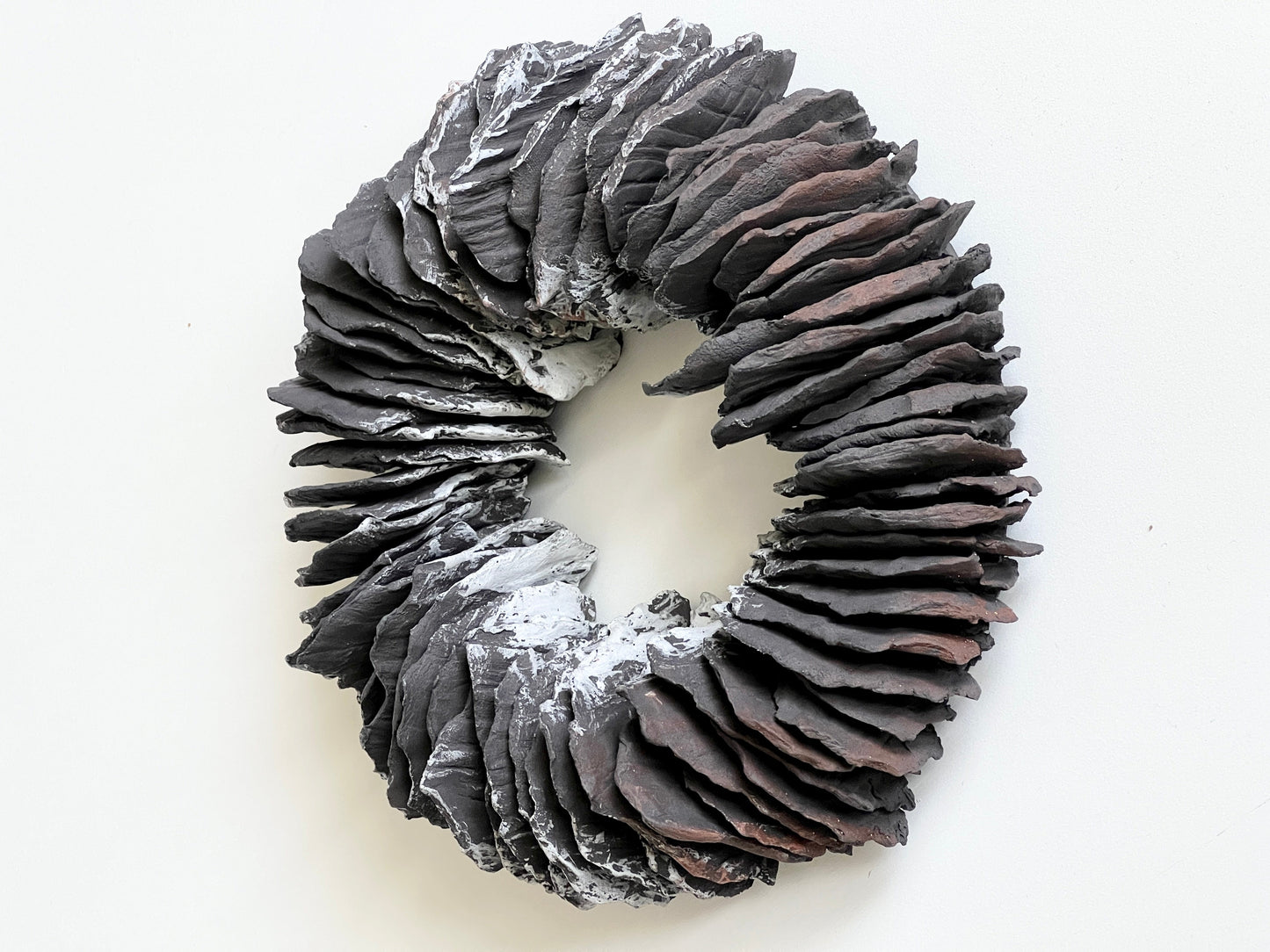 TREEHEART black ceramic forest wallsculptures