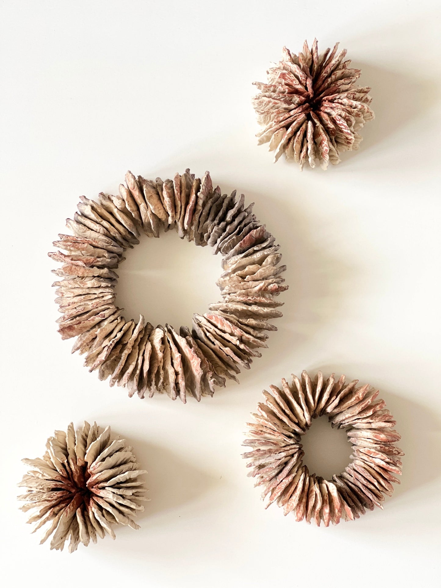 TREEHEART natural ceramic forest wallsculptures small