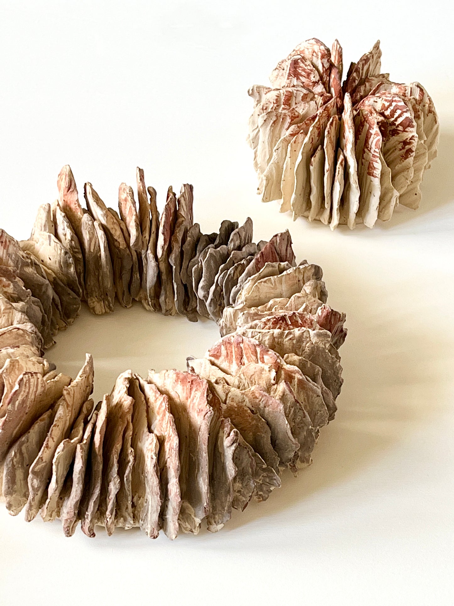 TREEHEART natural ceramic forest wallsculptures small