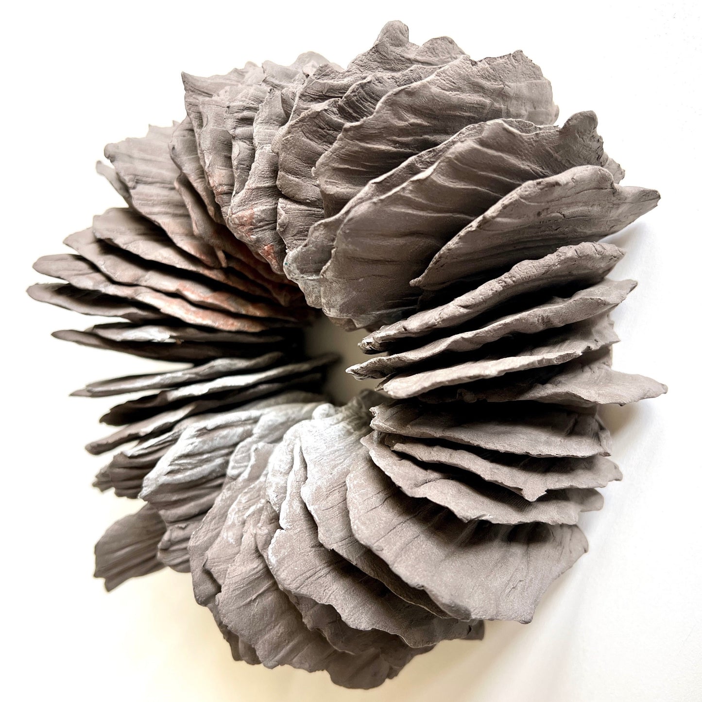 TREEHEART greybrown ceramic forest wallsculptures
