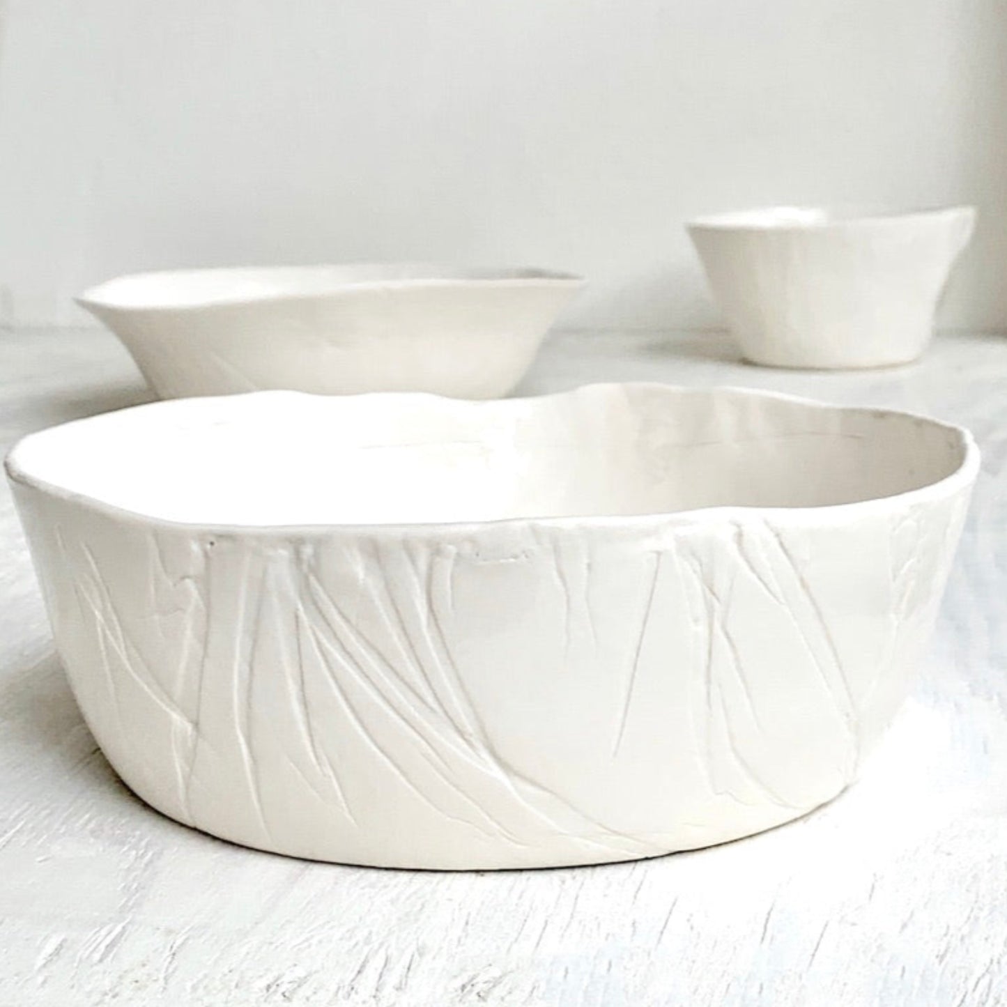 Serving bowl L Roots white