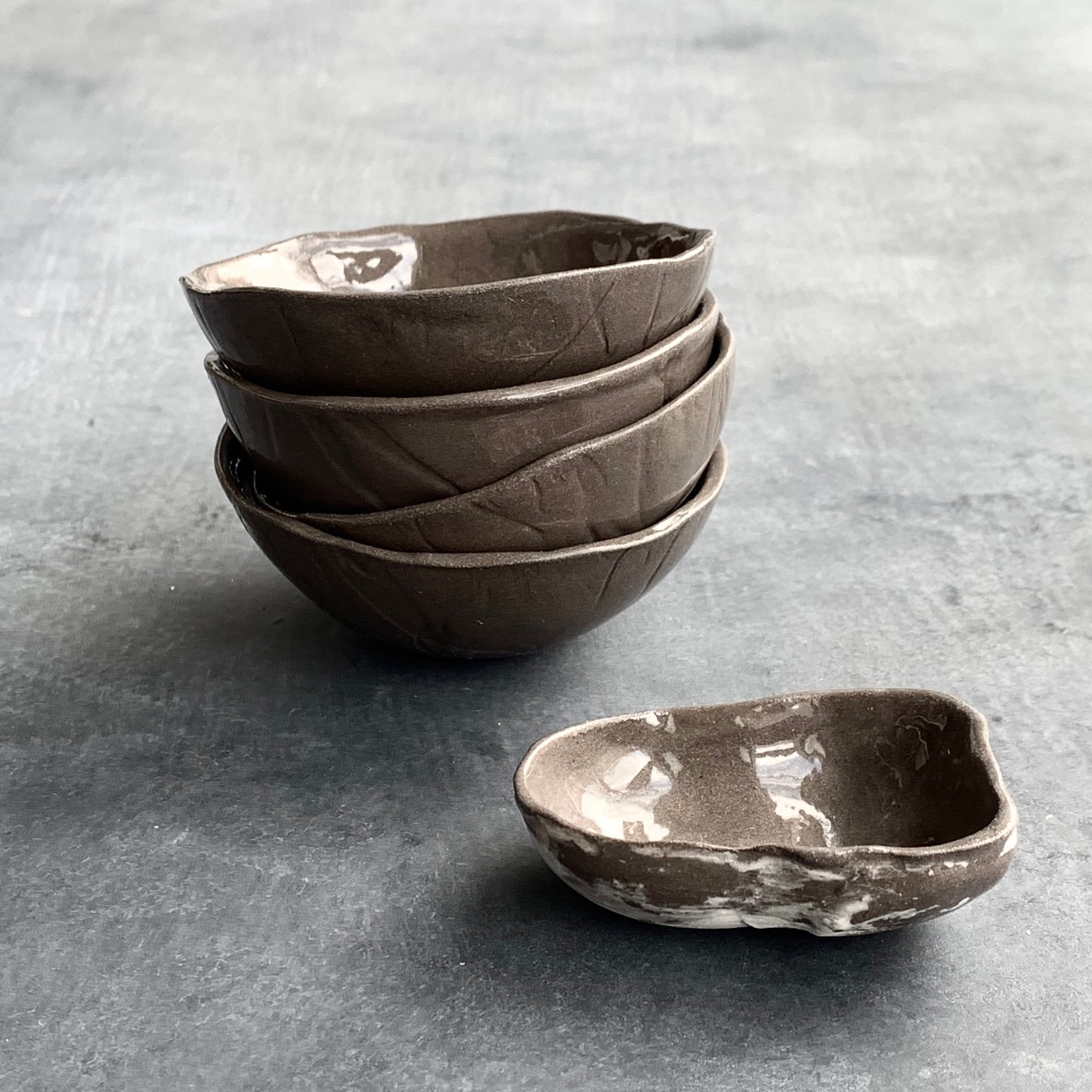 Mini bowl Roots grey-brown