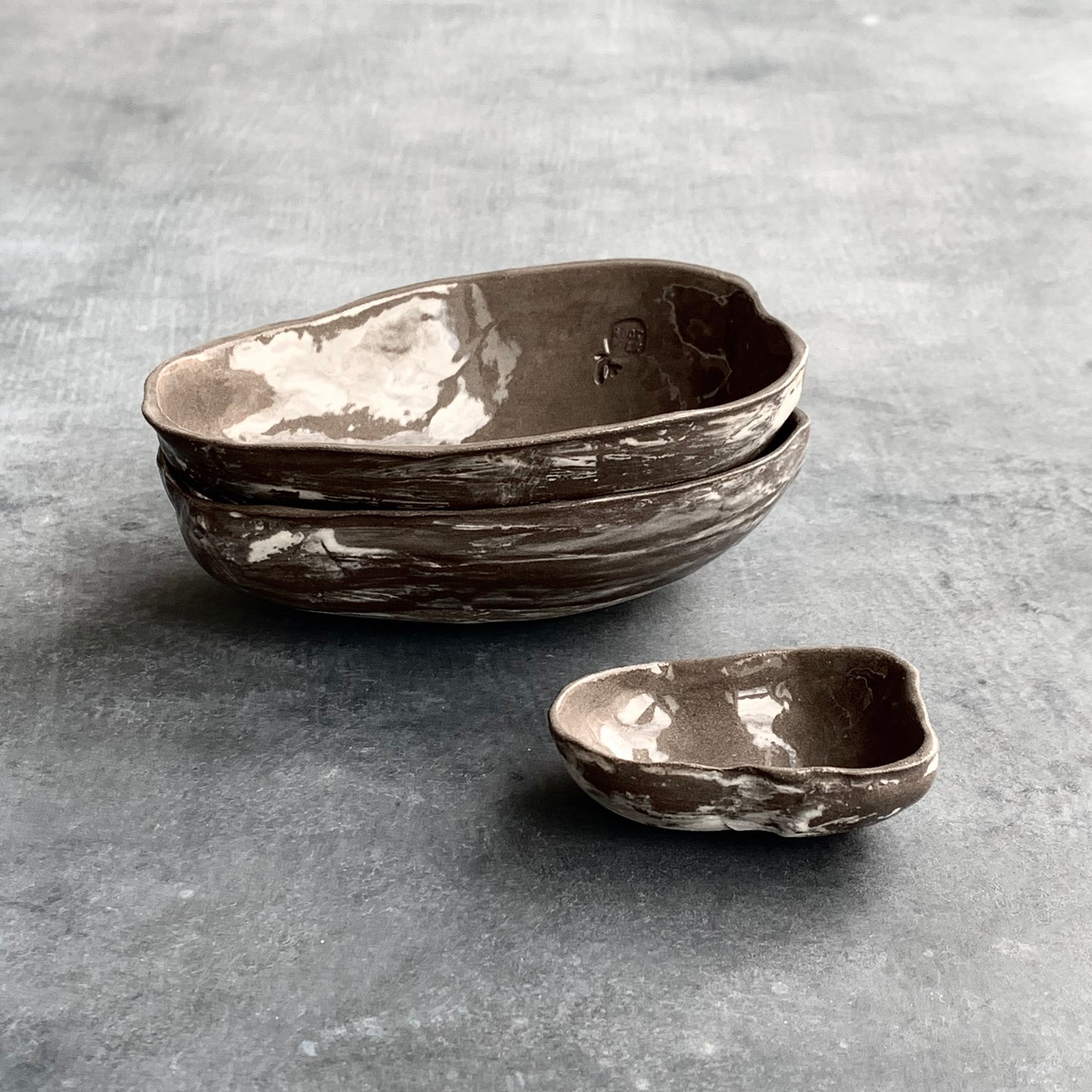 Bowl Palm S Amazon grey-brown