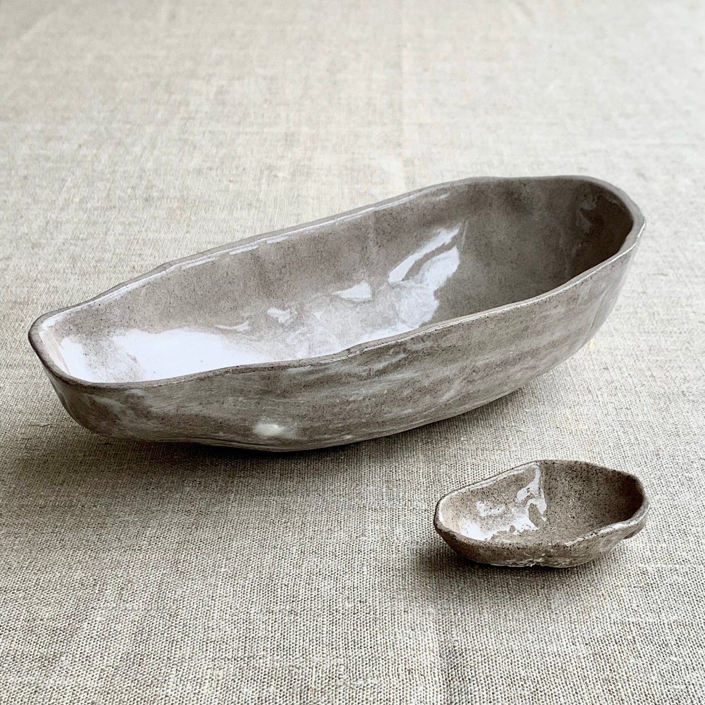 Bowl Papaya L Amazon grey