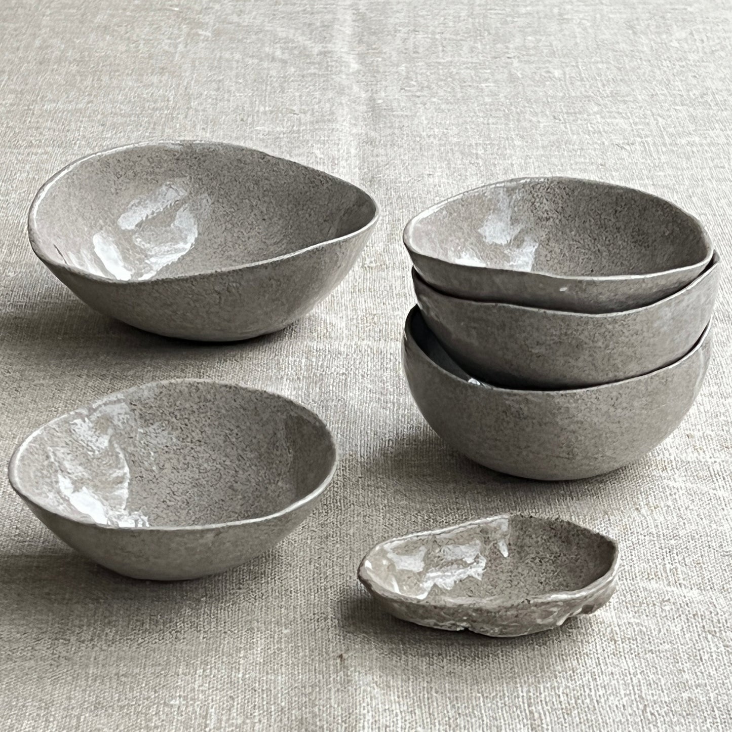 Bowl Calabash grey small