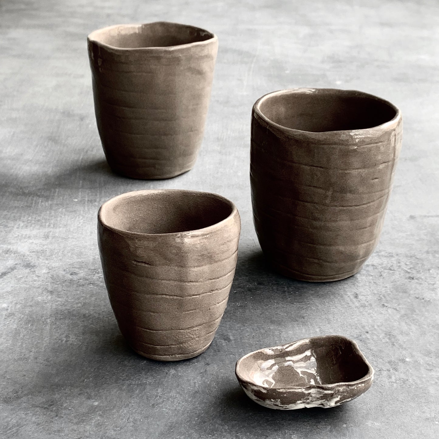 Espresso cup Roots grey-brown