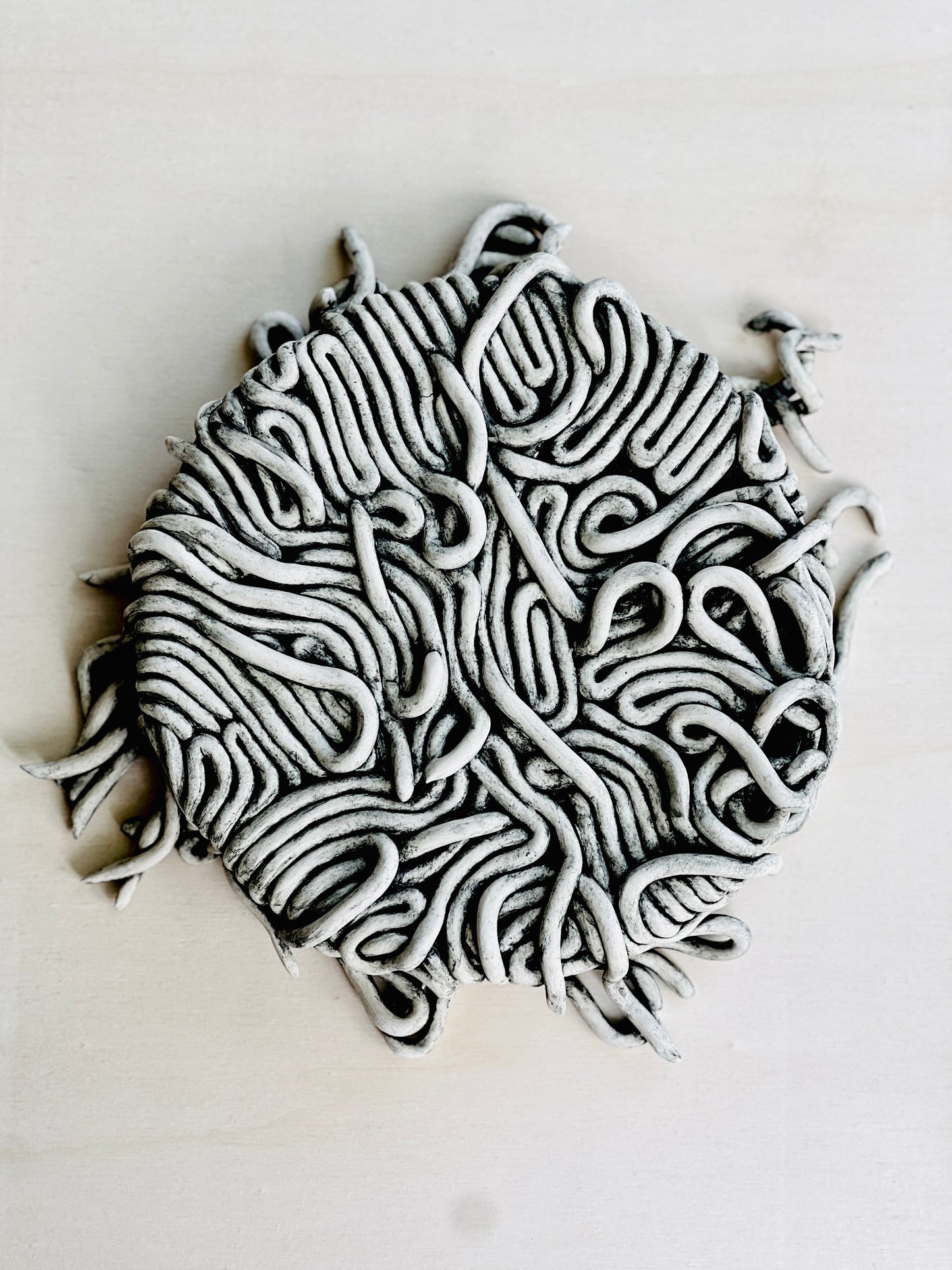 Interrooted ceramic wallsculpture SOLD