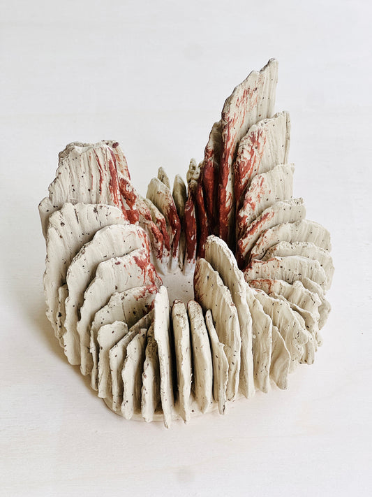 TREEHEART natural ceramic forest sculpture small