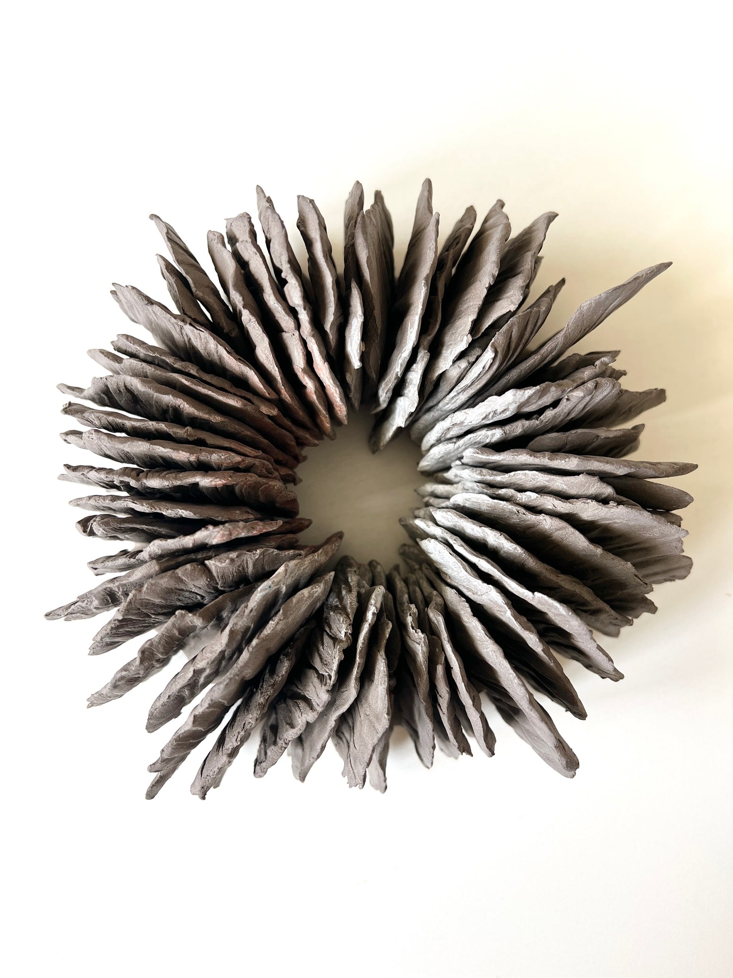 TREEHEART greybrown ceramic forest wallsculptures