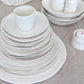 Cake plate Roots white