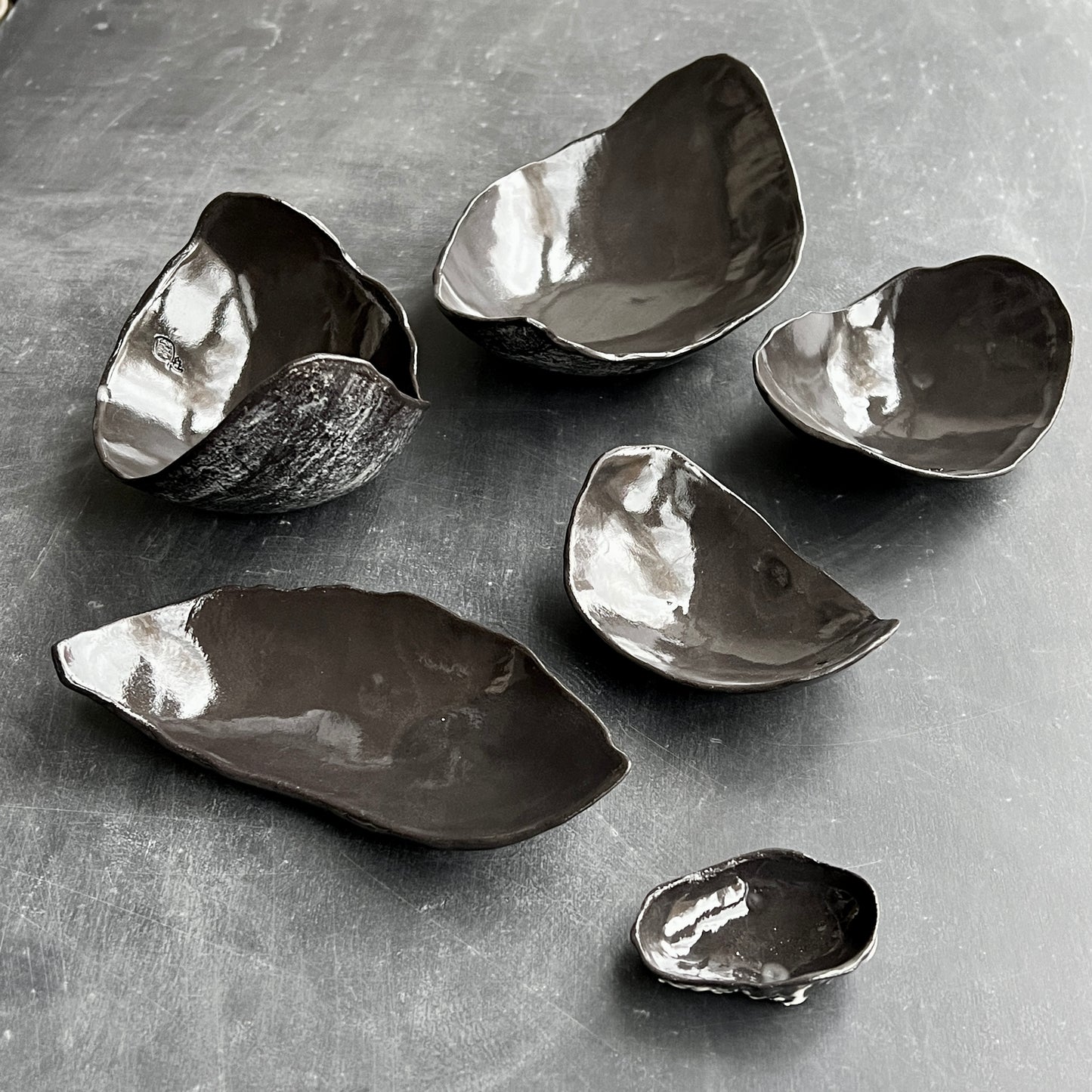 Set of bowls Fragments of the Amazon black